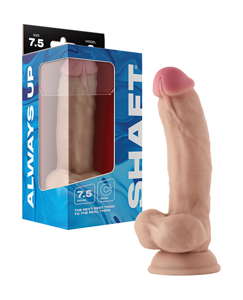 Shop Shaft Model C Flexskin Liquid Silicone 7.5" Curved Dong w/Balls - Pine online