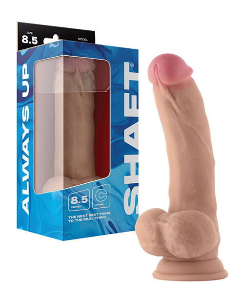 Shop Shaft Model C Flexskin Liquid Silicone 8.5" Curved Dong w/Balls - Pine online