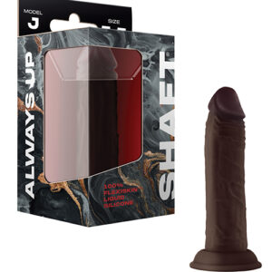 Shop Shaft Model J Flexskin Liquid Silicone 5.5" Dong - Mahogany online