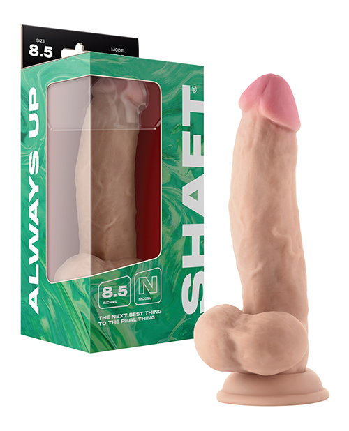 Shop Shaft Model N Flexskin Liquid Silicone 8.5" Side Curve Dong w/Balls - Pine online