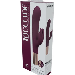 Shop Shots Loveline Traveler Rabbit Vibrator - Burgundy online
