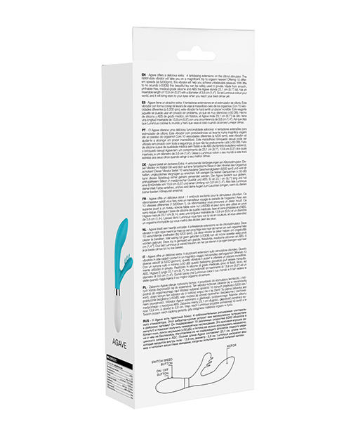 Order Shots Luminous Agave Silicone 10 Speed Rabbit - Turquoise online