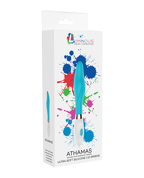 Shop Shots Luminous Athamas Silicone 10 Speed Vibrator - Turquoise online