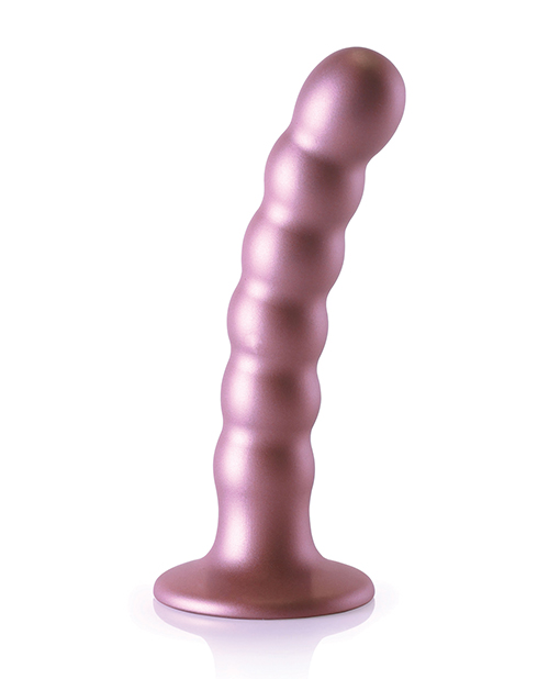Order Shots Ouch 5" Beaded G-Spot Dildo - Rose Gold online