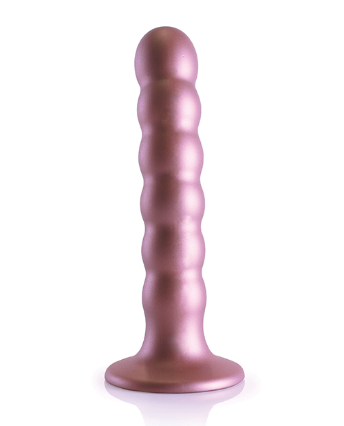 Shots Ouch 5" Beaded G-Spot Dildo - Rose Gold for sale