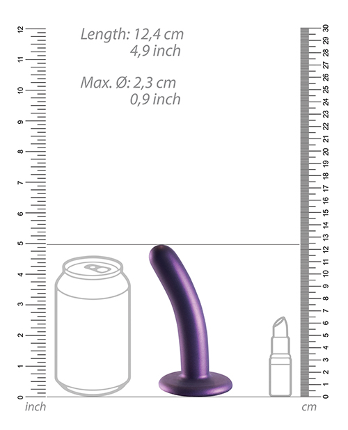 Buy Shots Ouch 5" Smooth G-Spot Dildo - Metallic Purple