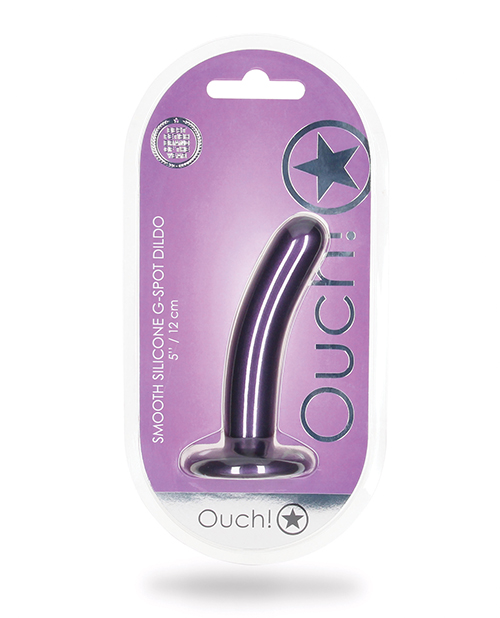 Shop Shots Ouch 5" Smooth G-Spot Dildo - Metallic Purple online