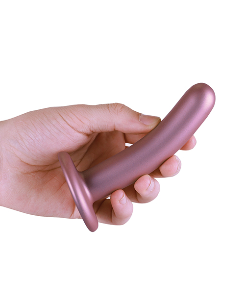 Shop Shots Ouch 5" Smooth G-Spot Dildo - Rose Gold