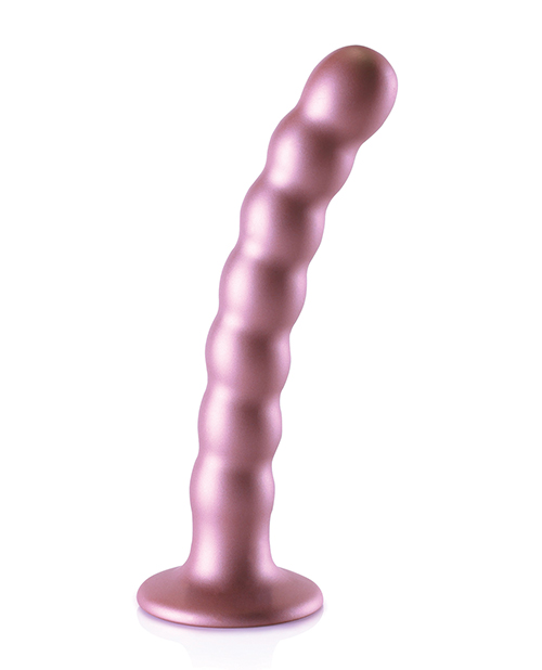 Order Shots Ouch 6.5" Beaded G-Spot Dildo - Rose Gold online