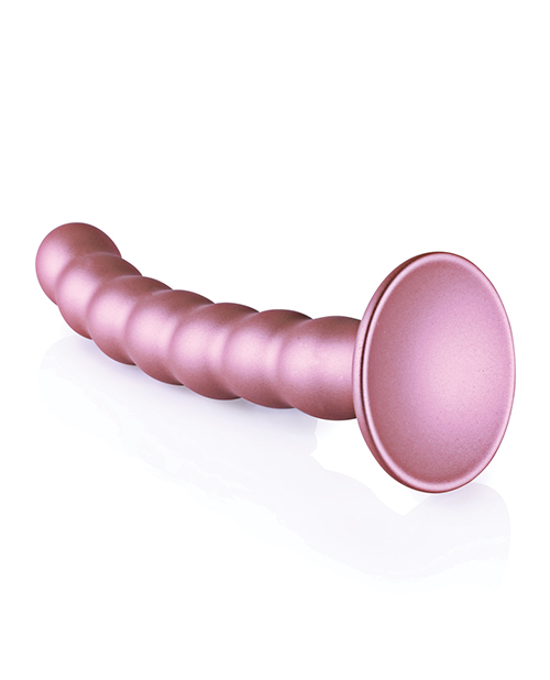 Buy Ouch Shots Ouch 6.5" Beaded G-Spot Dildo - Rose Gold