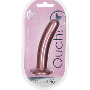 Shop Shots Ouch 6" Smooth G-Spot Dildo - Rose Gold online
