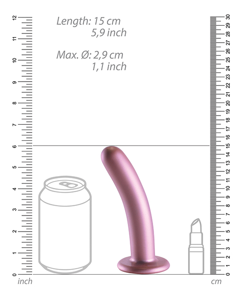 Buy Shots Ouch 6" Smooth G-Spot Dildo - Rose Gold