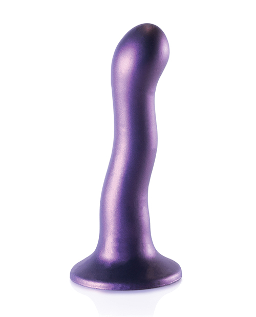 Order Shots Ouch 7" Curvy G-Spot Dildo - Metallic Purple online