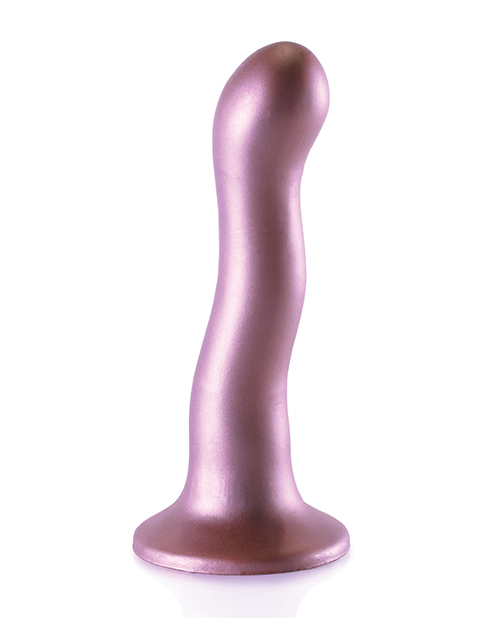 Order Shots Ouch 7" Curvy G-Spot Dildo - Rose Gold online