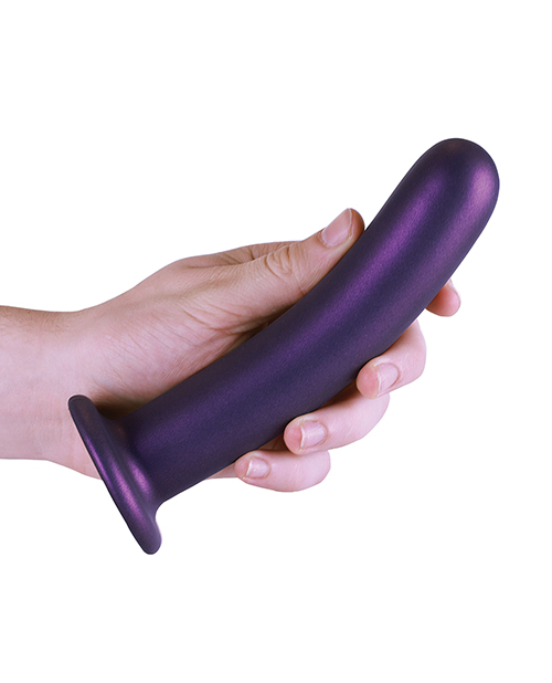 Shop Shots Ouch 7" Smooth G-Spot Dildo - Metallic Purple
