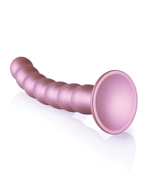 Shots Ouch 8" Beaded G-Spot Dildo - Rose Gold for sale