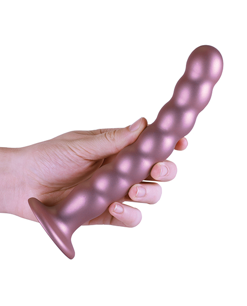 Buy Ouch Shots Ouch 8" Beaded G-Spot Dildo - Rose Gold