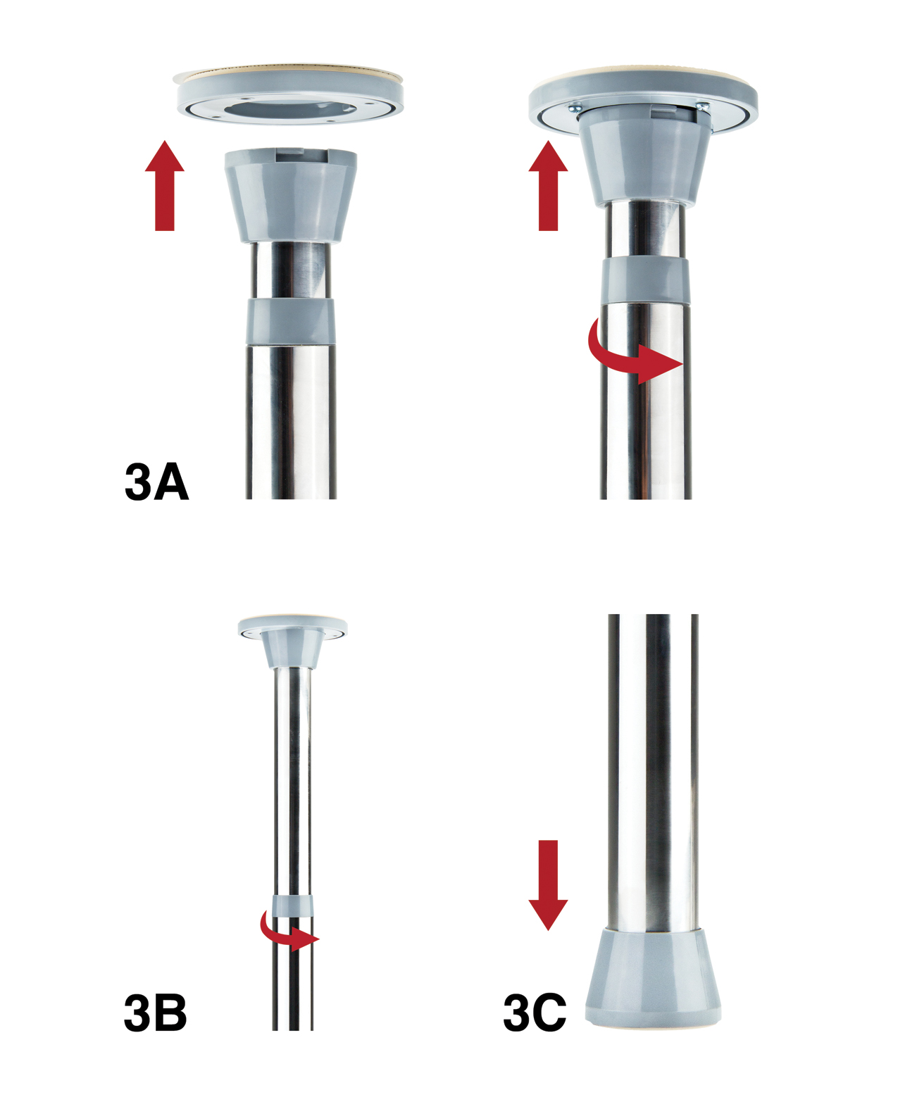 Shots Ouch Dance Pole - Silver for sale
