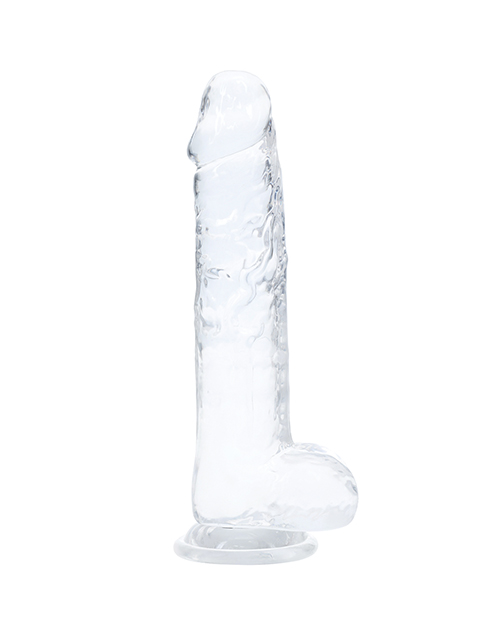 Shots Real Rock LED Touch 6" Dong - Crystal Clear for sale