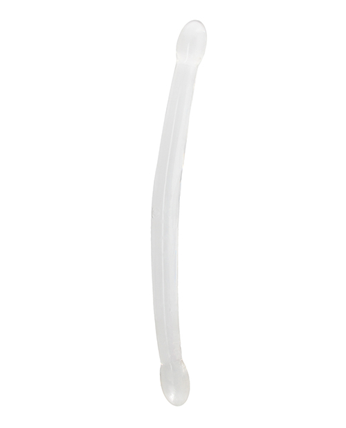 Order Shots RealRock Crystal Clear 17" Double Dildo - Transparent online