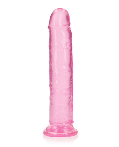 Order Shots RealRock Crystal Clear 9" Straight Dildo w/Suction Cup - Pink online