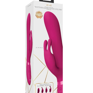 Shop Shots Vive Chou G-Spot Rabbit w/Interchangeable Clitoral Attachments - Pink online