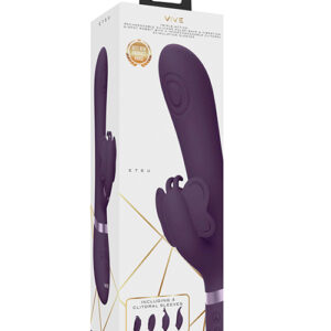 Shop Shots Vive Etsu Pulse G-Spot Rabbit w/Interchangeable Clitoral Attachments - Purple online