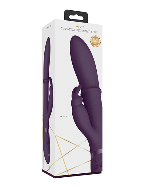 Shop Shots Vive Halo Up & Down Ring G-Spot Rabbit - Purple online