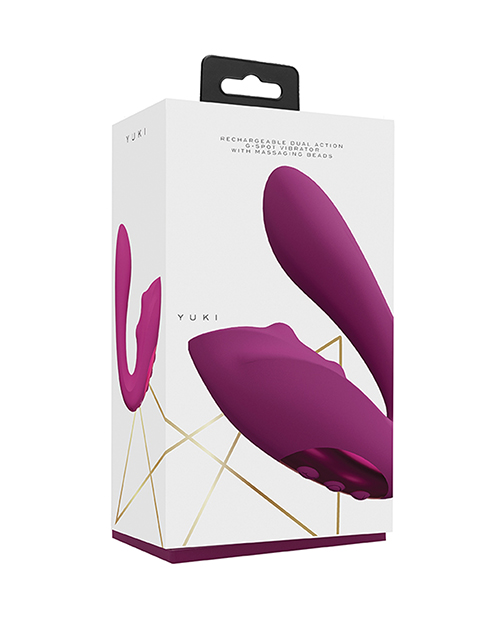 Shop Shots Yuki Dual Action G-Spot Vibrator w/Massaging Beads - Pink online