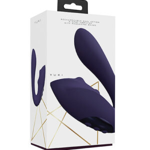 Shop Shots Yuki Dual Action G-Spot Vibrator w/Massaging Beads - Purple online