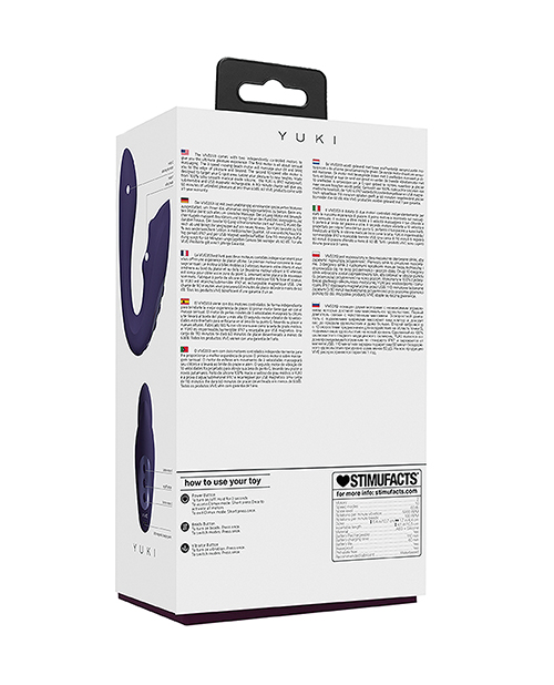 Shop Shots Yuki Dual Action G-Spot Vibrator w/Massaging Beads - Purple