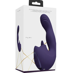 Shop Shots Yumi Triple Action G-Spot Vibrator & Stimulator - Purple online