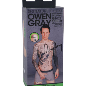 Shop Signature Cocks ULTRASKYN 8" Cock w/Removable Vac-U-Lock Suction Cup - Owen Grey online
