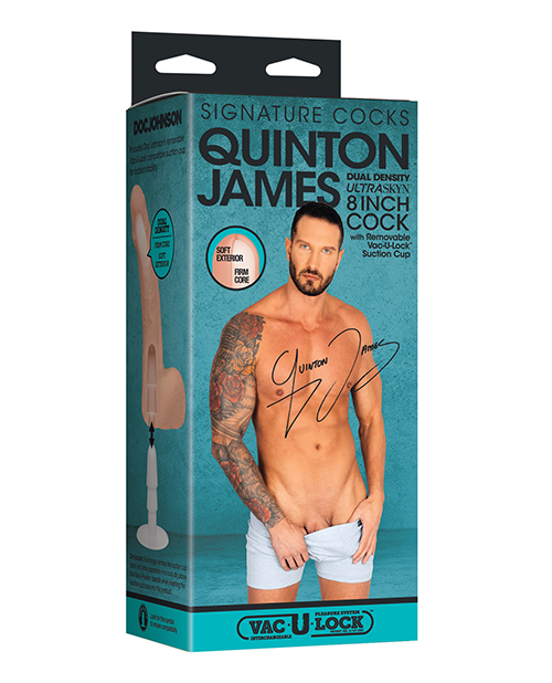 Shop Signature Cocks ULTRASKYN 8" Cock w/Removable Vac-U-Lock Suction Cup - Quinton James online