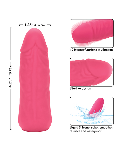 Shop Silicone Studs Mini Vibrating Studs - Pink