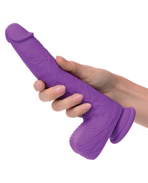Buy Silicone Studs Silicone Studs Rechargeable Gyrating & Thrusting Vibrator - Purple