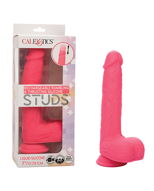 Shop Silicone Studs Rechargeable Rumbling & Thrusting Vibrator online