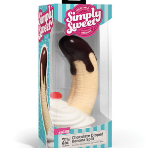 Shop Simply Sweet Chocolate Dipped Banana Split Premium Silicone Dildo online