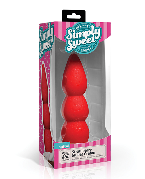Shop Simply Sweet Strawberry Sweet Cream Premium Silicone Dildo online
