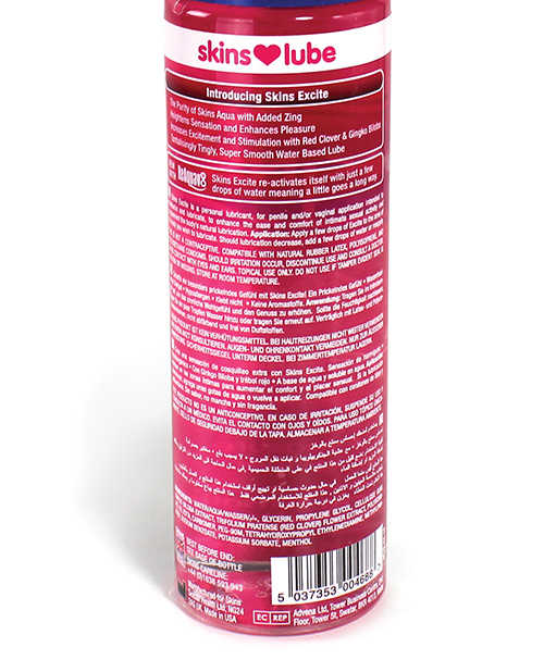 Order Skins Excite Water Based Lubricant - 4.4 oz online