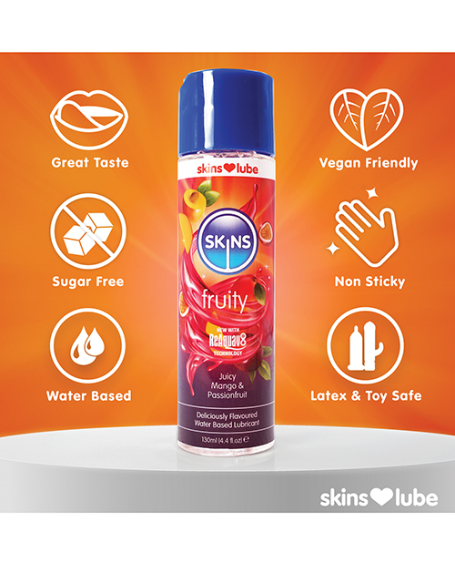 Skins Water Based Lubricant - 4.4 oz Mango & Passion Fruit for sale