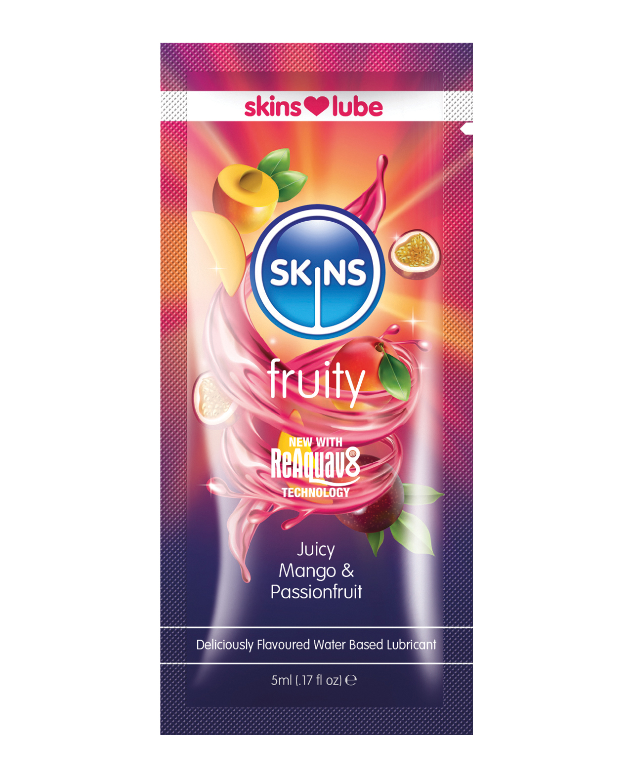 Shop Skins Water Based Lubricant - 5 ml Foil Mango & Passionfruit online