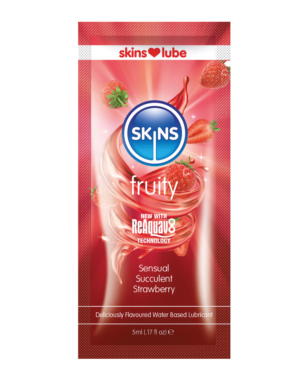 Shop Skins Water Based Lubricant - 5 ml Foil Strawberry online