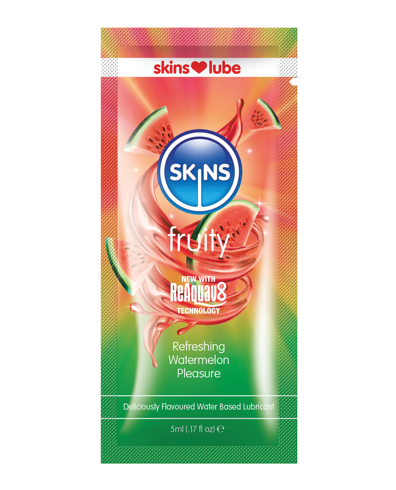 Shop skins water based lubricant - 5 ml foil watermelon online