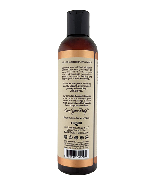 Order Sliquid Balance Massage Oil - 8.5 oz Citrus Neroli online