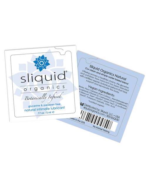 Order Sliquid Organics Natural Intimate Lubricant - .17 oz Pillow online