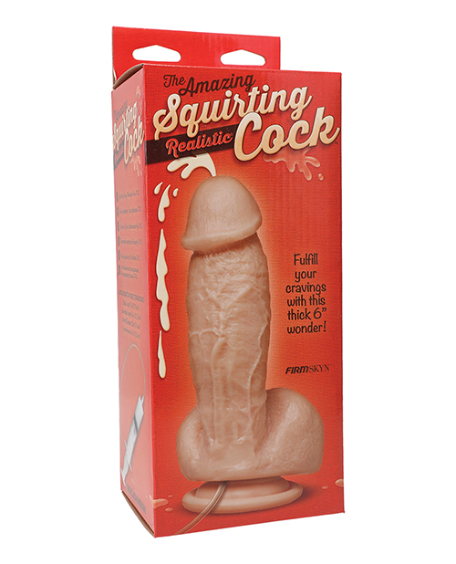 Shop Squirting Realistic Cock w/Splooge Juice - Flesh online