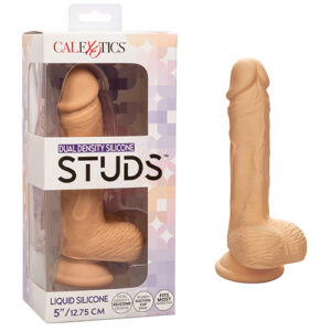 Shop Studs Dual Density Silicone 5" Dildo - Ivory online