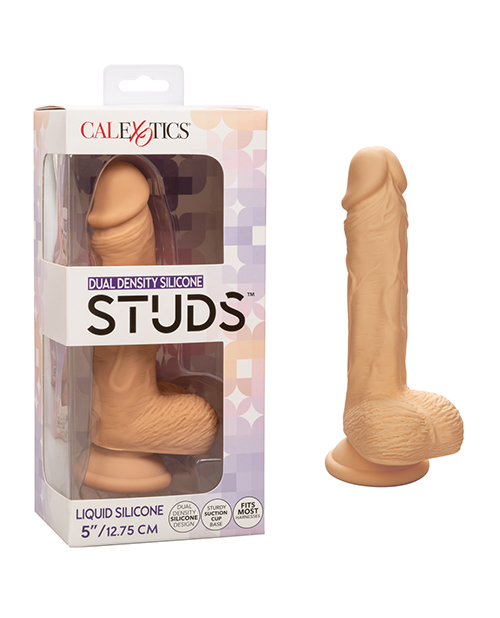 Shop Studs Dual Density Silicone 5" Dildo - Ivory online