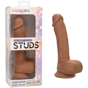 Shop Studs Dual Density Silicone 6.25" Dildo - Brown online